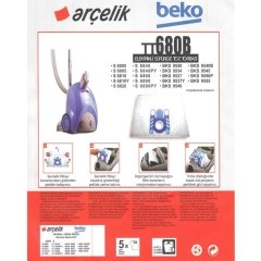 Arçelik S 680 B Sms Toz Torbası 5'li Paket