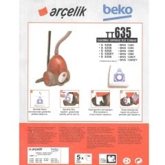 Arçelik S 630 / 635 / LYNX Sms Toz Torbası 5'li Paket