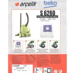 Arçelik Orjinal S 6260 Sms Toz Torbası 5'li Paket