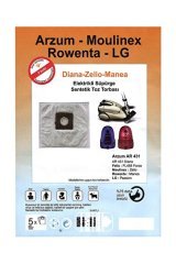 Arzum Diana Sms Toz Torbası 5'li Paket