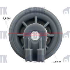 Siemens Bulaşık Makinesi Alt Sepet Tekerleği - 611475