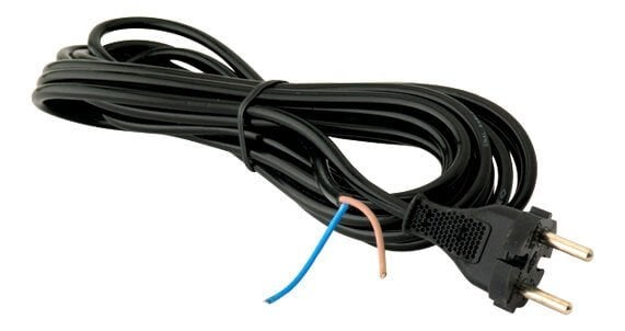 Universal Süpürge Kablosu 5 Metre (2x0,75 mm Bakır Yuvarlak Fişli Kablo)