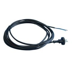 Universal Süpürge Kablosu 5 Metre (2x0,75 mm Bakır Yuvarlak Fişli Kablo)