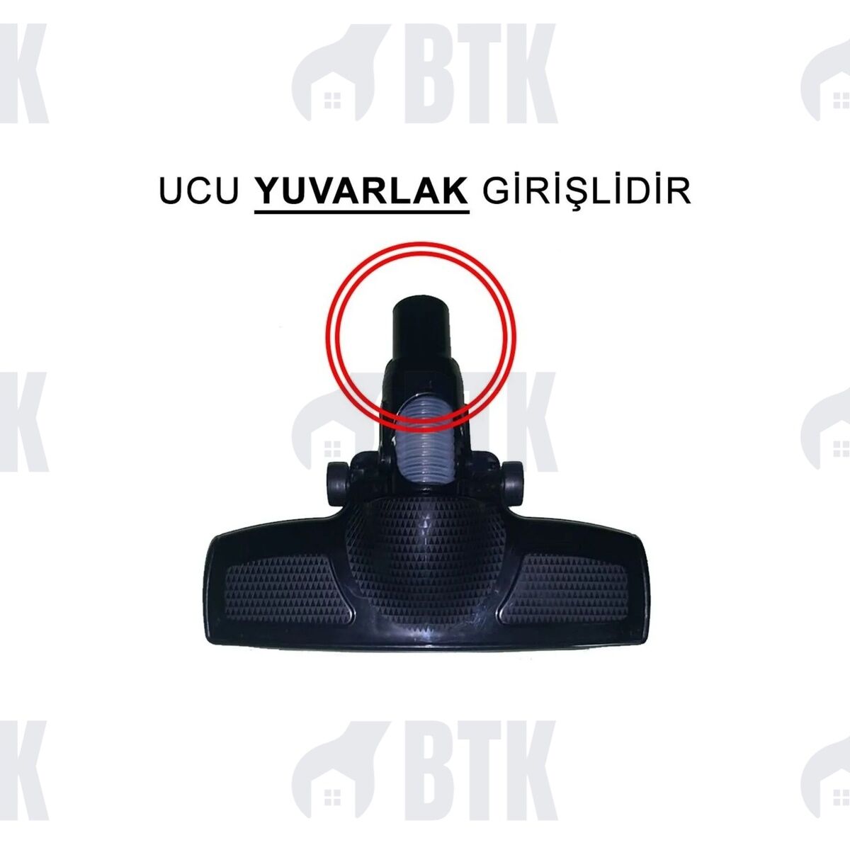 Fantom P1200 Pratik Orijinal Tekerlekli Emici Başlığı - Siyah