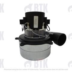 Çift (İki) Fanlı Egzostlu 24 V Süpürge Motoru 400W Bakır Sargılı - BT017024