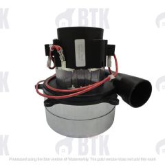 Üç Fanlı Egzostlu 24 V Süpürge Motoru 400W Bakır Sargılı - BT017324