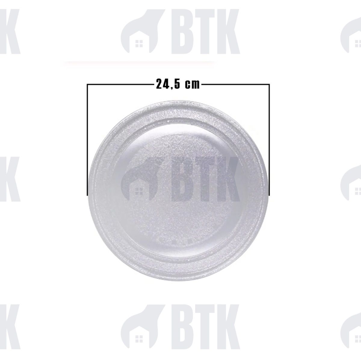 Universal Mikrodalga Tabak Tırnaksız (24,5 cm)