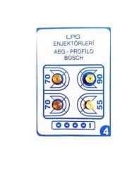 Universal Lpg Enjektör 7 Lokma (Arçelik-Beko-Altus-Bosch-Siemens-Profilo-Aeg)