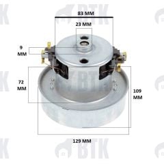 Sarcool SRV30 Mite Buster Küçük Düz Süpürge Motoru 1200W
