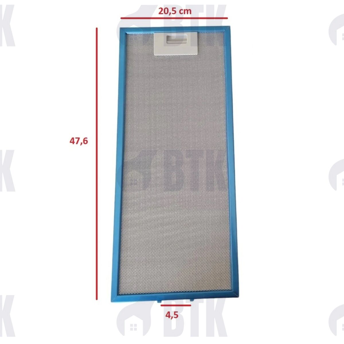 Aspiratör Filtresi 205x476mm