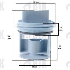 Profilo Çamaşır Makinesi Pompa Filitre Kapağı
