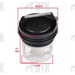 Profilo Çamaşır Makinesi Pompa Filitre Kapağı Siyah