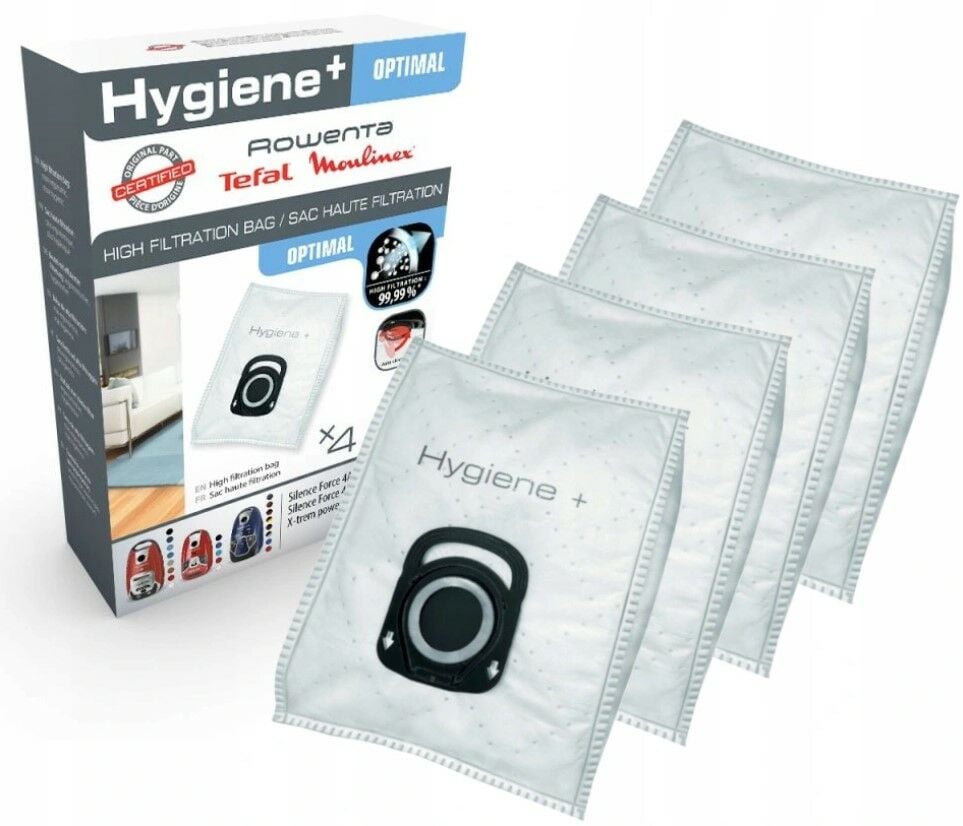 Rowenta Hygiene Serisi Orjinal Kutulu Toz Torbası (4'lü)