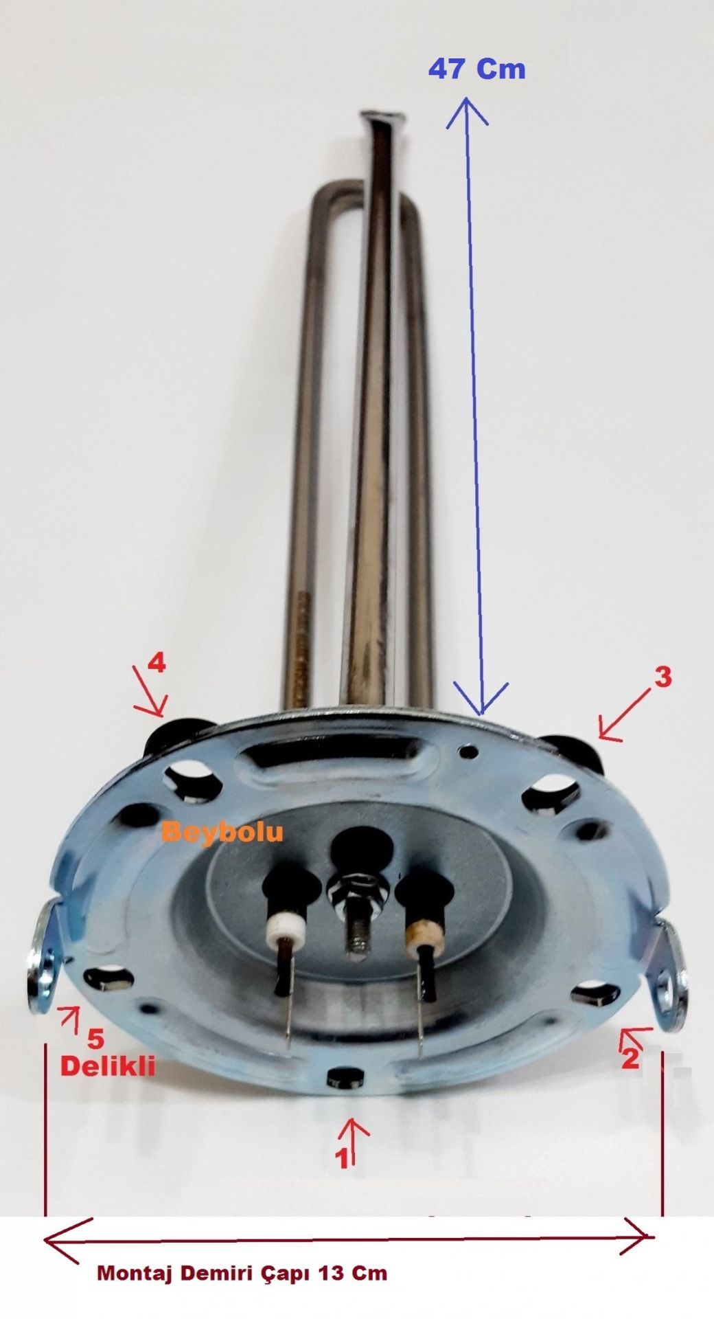 Arçelik / Beko / Altus DT4 Termosifon Rezistansı (5 Delikli)