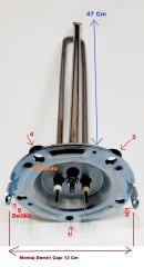 Arçelik / Beko / Altus DT4 Termosifon Rezistansı (5 Delikli)