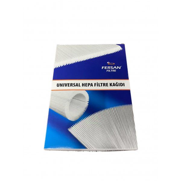 Universal Hepa Filtre Kağıdı Akordiyon 15 mm