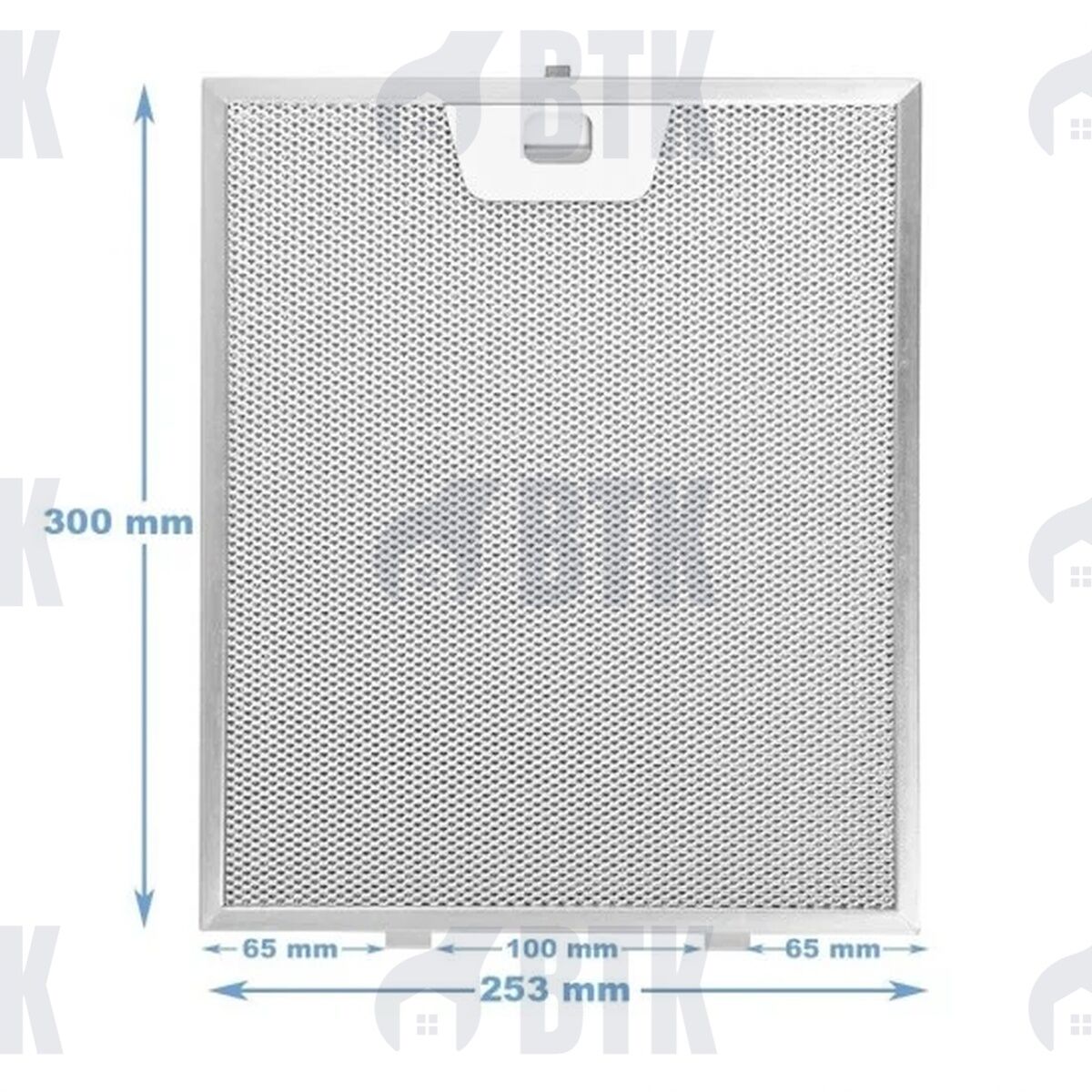 Aspiratör Filitresi 253x300 mm (Tırnaklı)