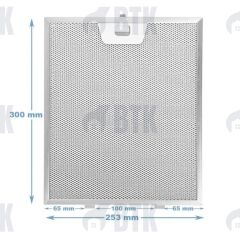 Aspiratör Filitresi 253x300 mm (Tırnaklı)