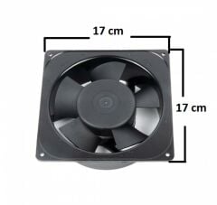 17x17 Kare Fan Motoru 220V