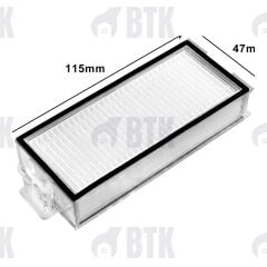 Xiaomi Roborock Q5 Pro/Q5 Pro+/Q7/Q7+/Q7 Max/Q7 Max+/Q8/Q8 Max+ Uyumlu Robot Süpürge Hepa Filtresi