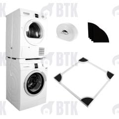 Çamaşır ve Kurutma Makinesi Ayarlanabilir Birleştirme Kiti - Beyaz