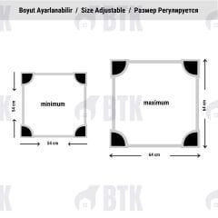Çamaşır ve Kurutma Makinesi Ayarlanabilir Birleştirme Kiti - Beyaz