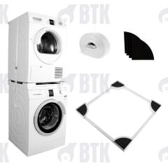 Çamaşır ve Kurutma Makinesi Ayarlanabilir Birleştirme Kiti - Gri