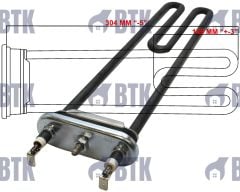 Arçelik 2600 Çamaşır Makinesi Rezistansı Thermowatt 304 MM 2000W-230V (Termikli)